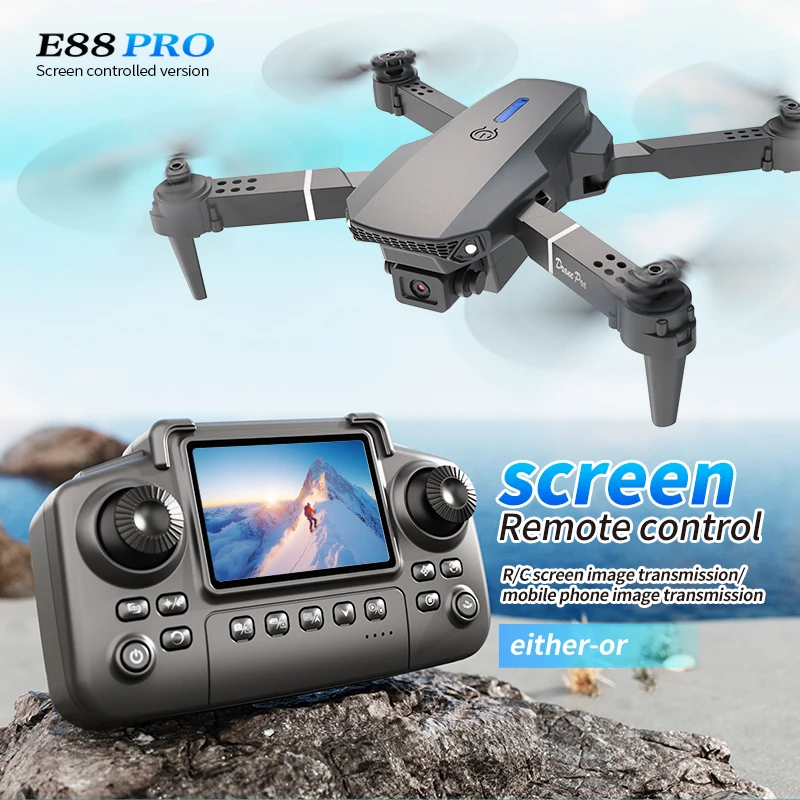 전문 E88 프로 드론 스크린 8K HD 카메라 WiF - Drone Battery Box 리뷰 및 가격